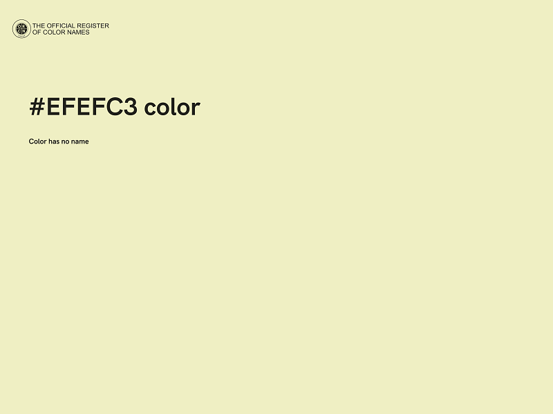 #EFEFC3 color image