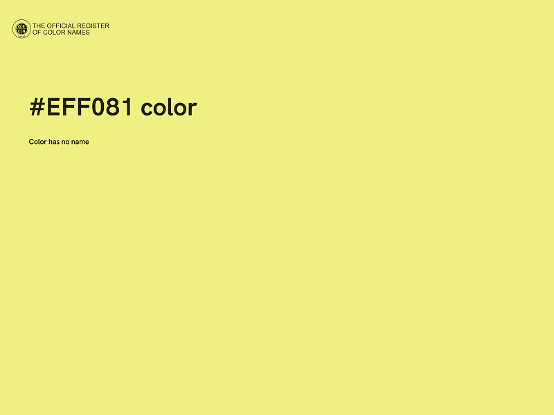 #EFF081 color image