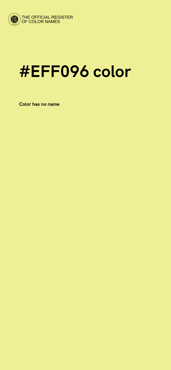 #EFF096 color image