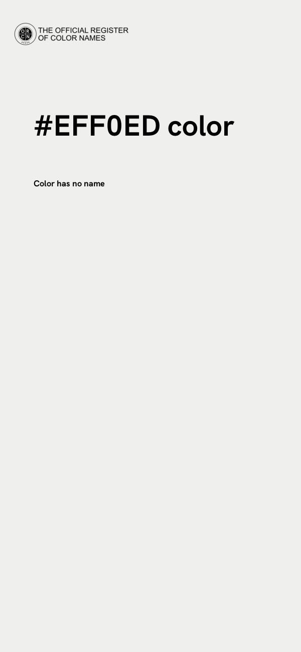 #EFF0ED color image