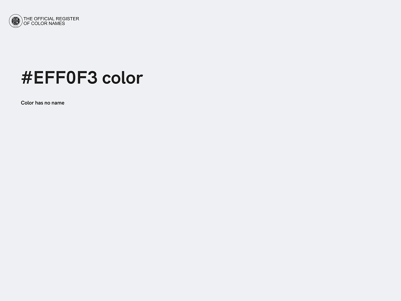 #EFF0F3 color image