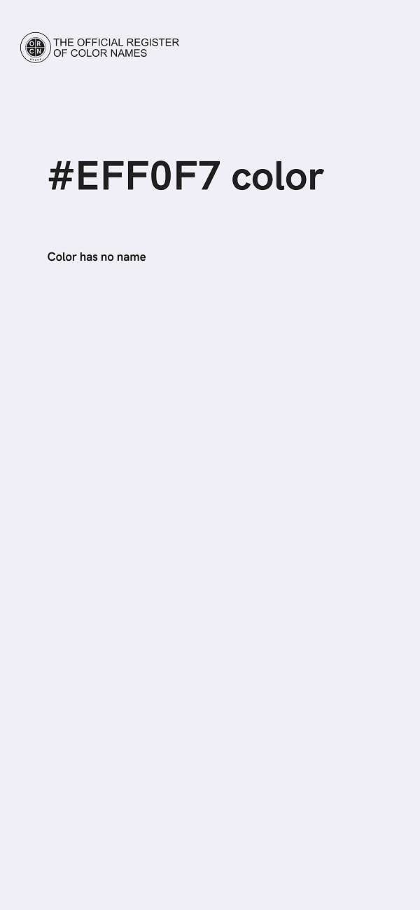 #EFF0F7 color image