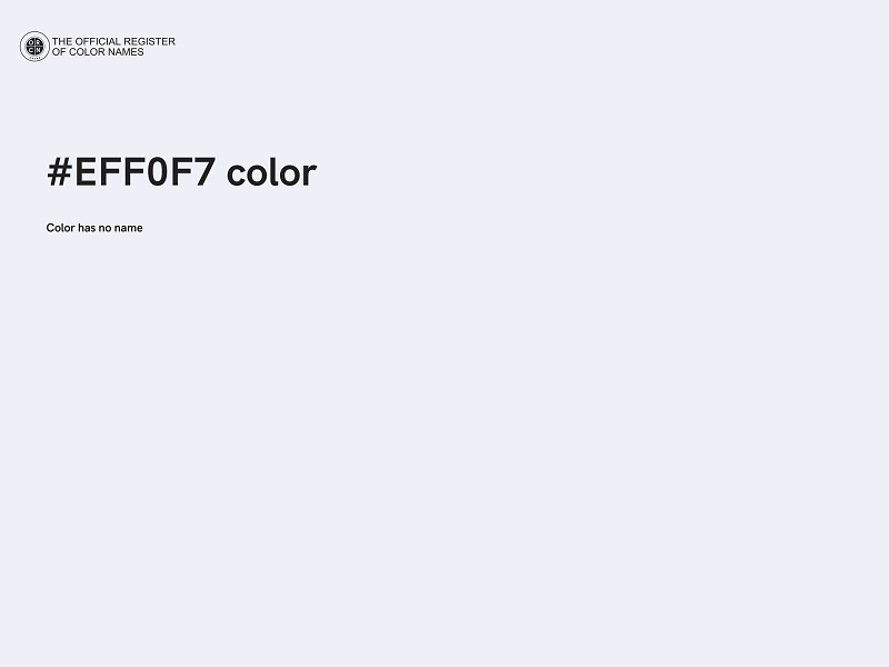 #EFF0F7 color image