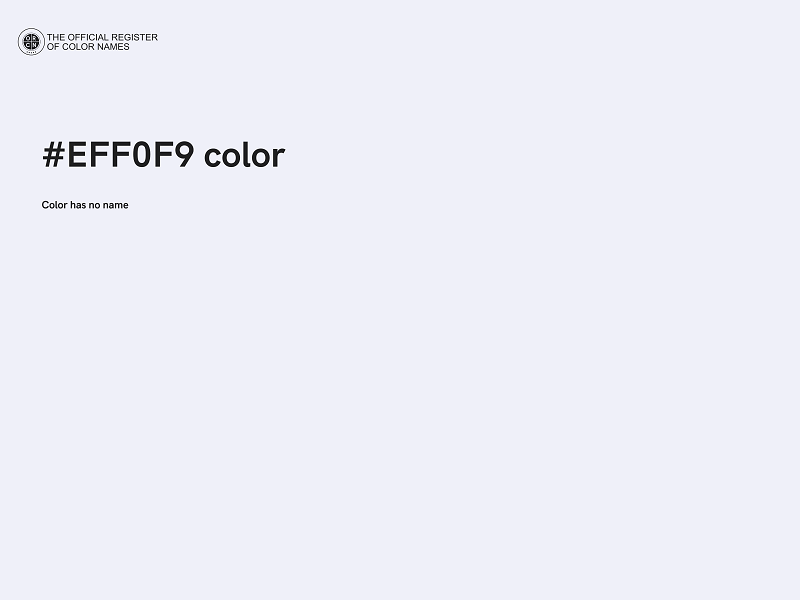 #EFF0F9 color image