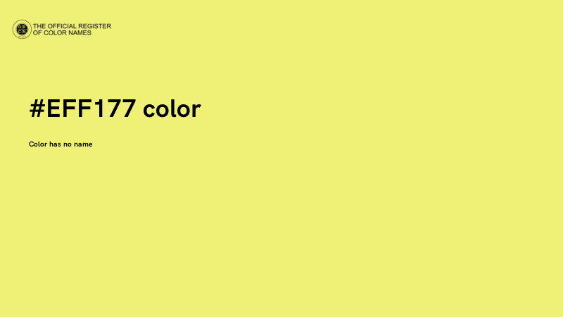 #EFF177 color image
