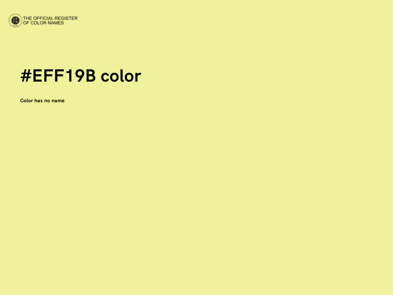 #EFF19B color image
