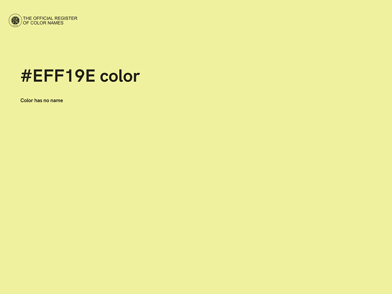 #EFF19E color image