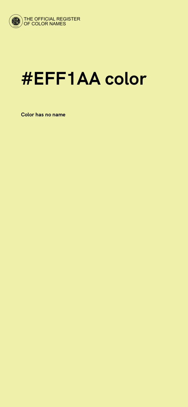 #EFF1AA color image