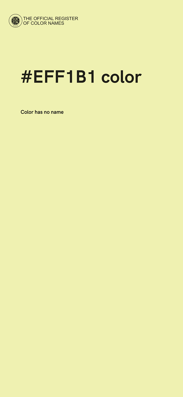 #EFF1B1 color image