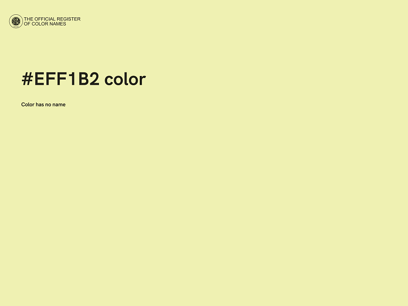 #EFF1B2 color image