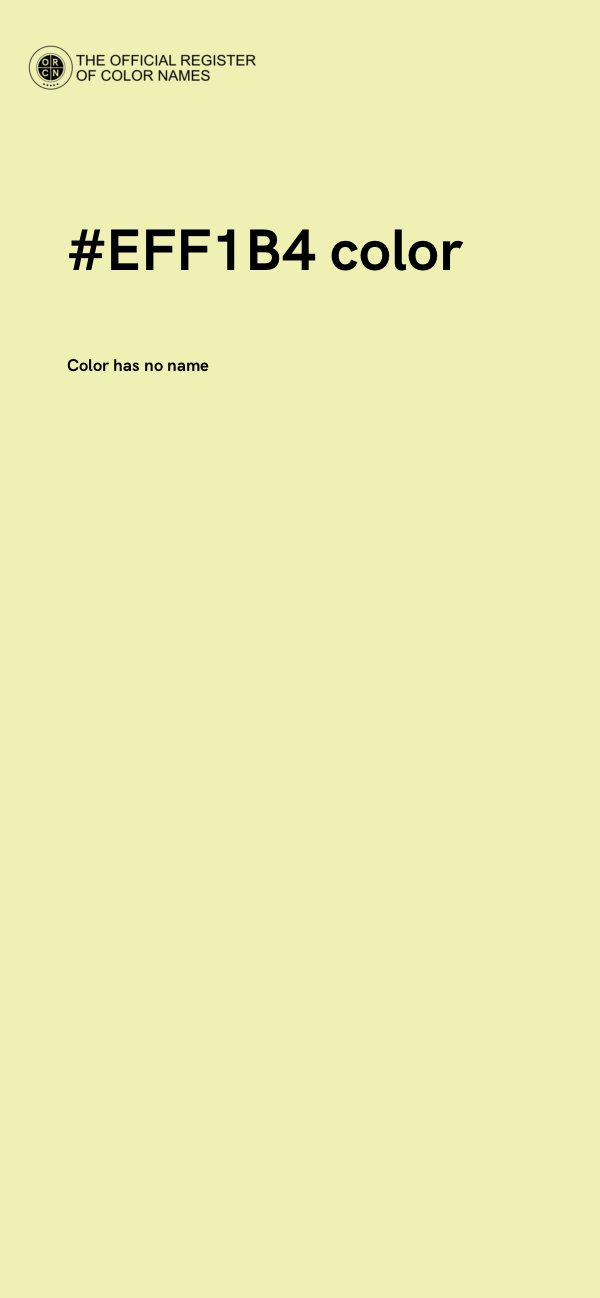 #EFF1B4 color image