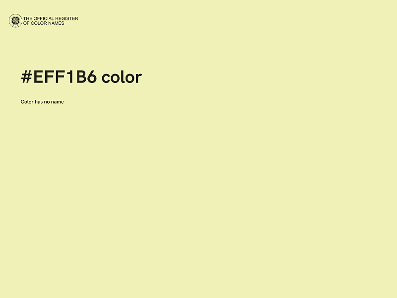 #EFF1B6 color image