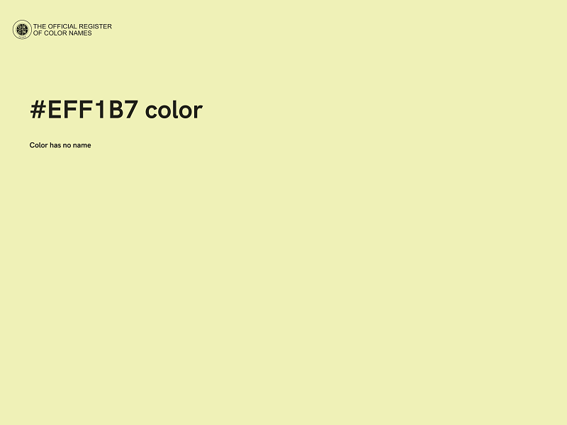 #EFF1B7 color image