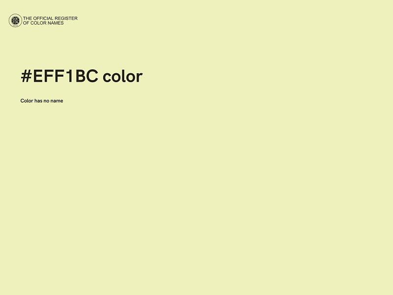 #EFF1BC color image