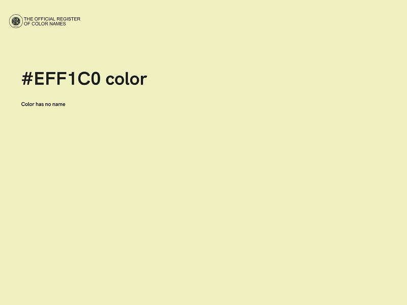 #EFF1C0 color image