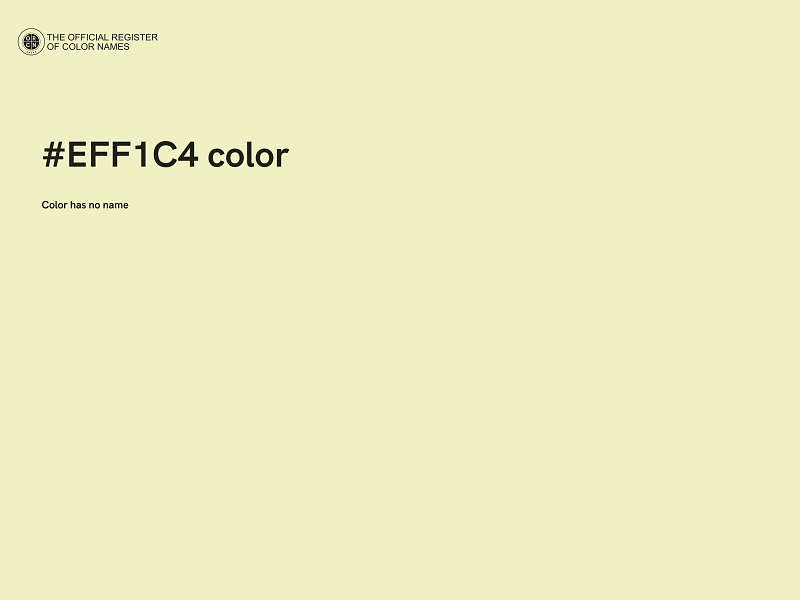 #EFF1C4 color image