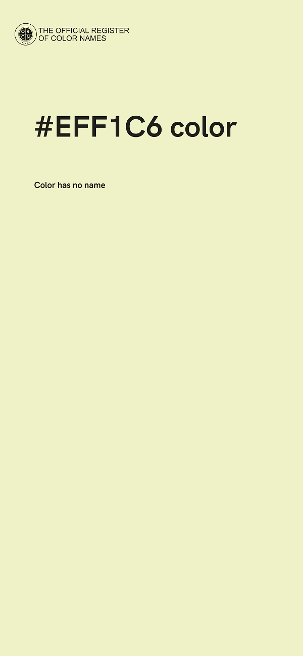 #EFF1C6 color image