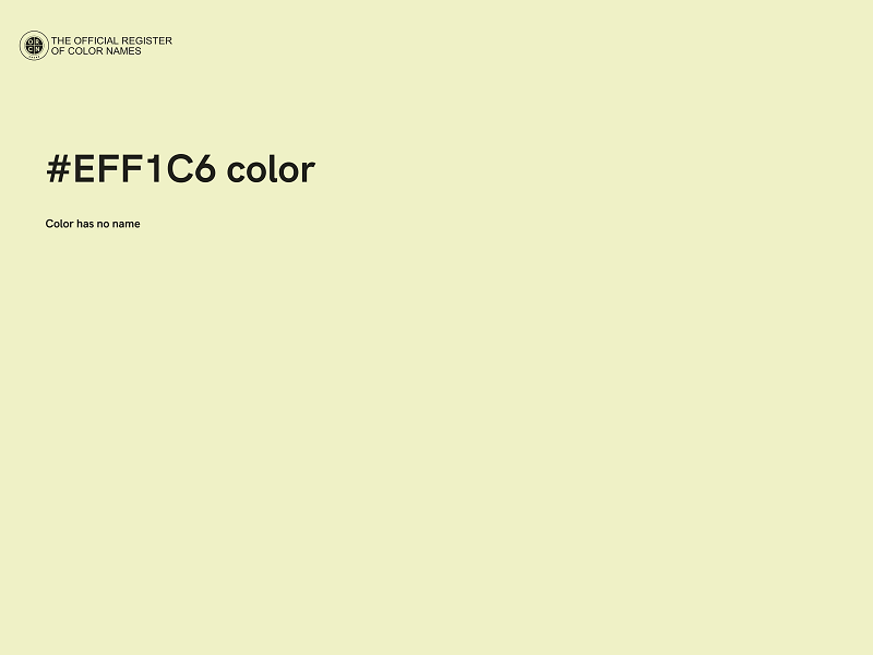 #EFF1C6 color image