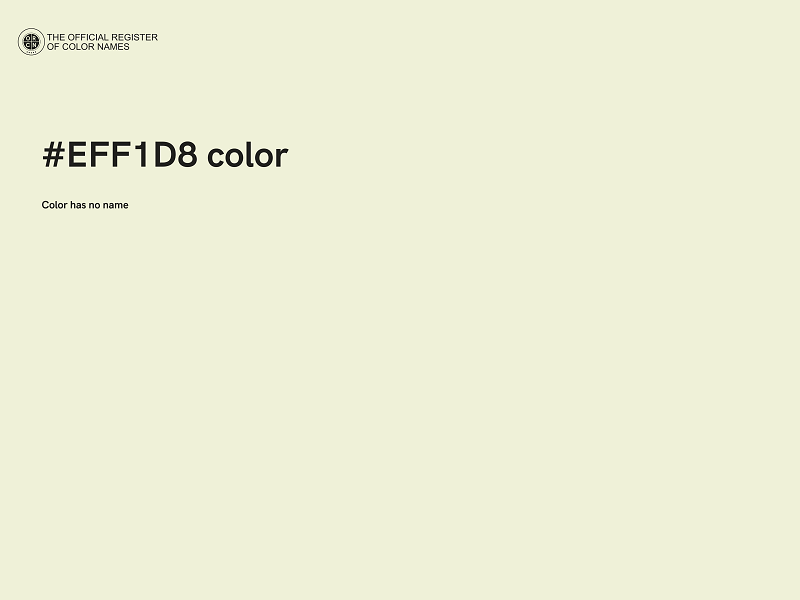 #EFF1D8 color image