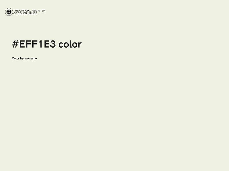 #EFF1E3 color image