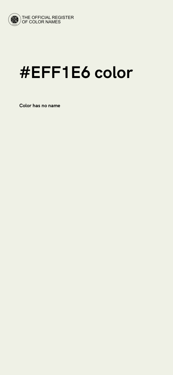 #EFF1E6 color image