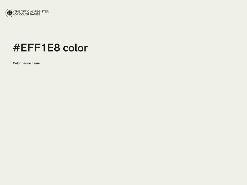 #EFF1E8 color image
