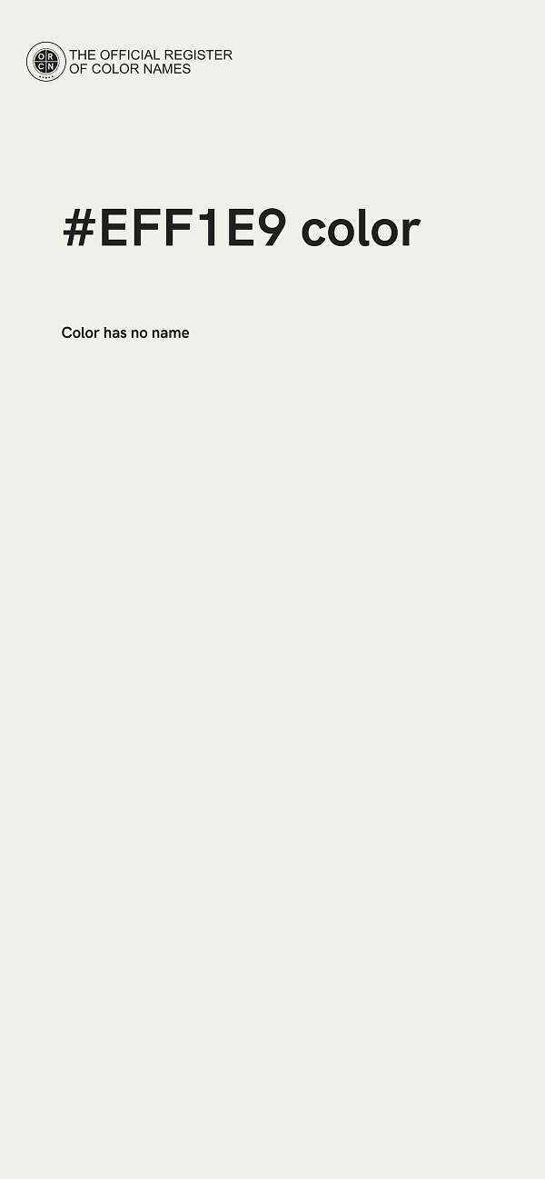 #EFF1E9 color image