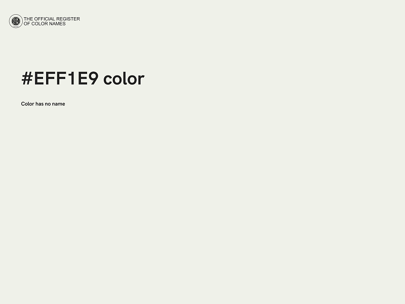 #EFF1E9 color image