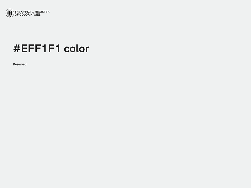 #EFF1F1 color image