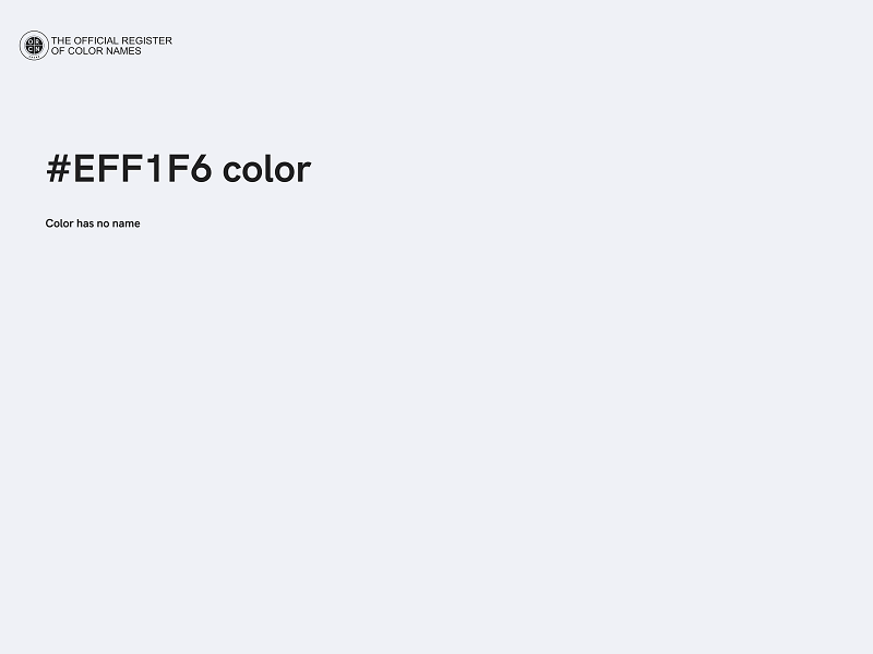 #EFF1F6 color image