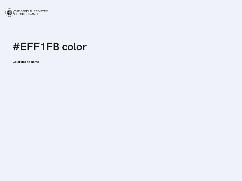 #EFF1FB color image