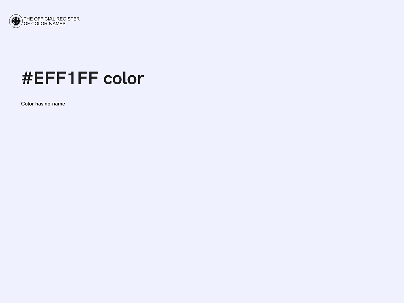 #EFF1FF color image