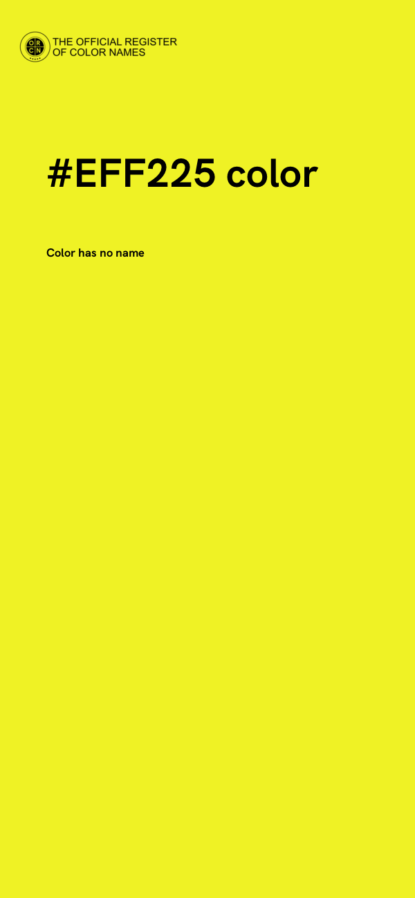 #EFF225 color image