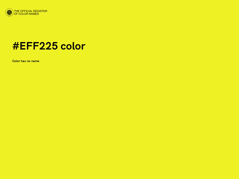 #EFF225 color image