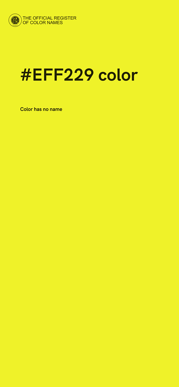 #EFF229 color image