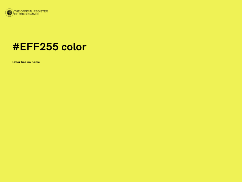 #EFF255 color image
