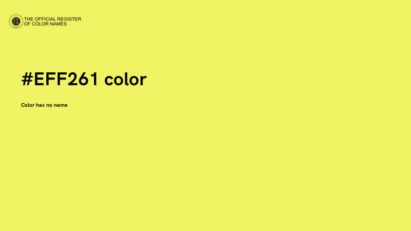 #EFF261 color image