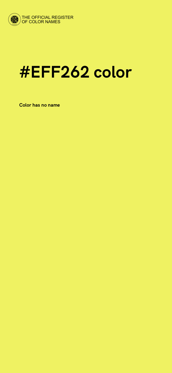 #EFF262 color image