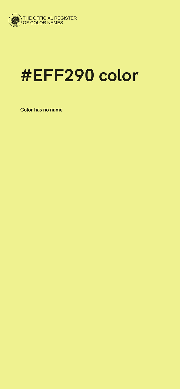 #EFF290 color image