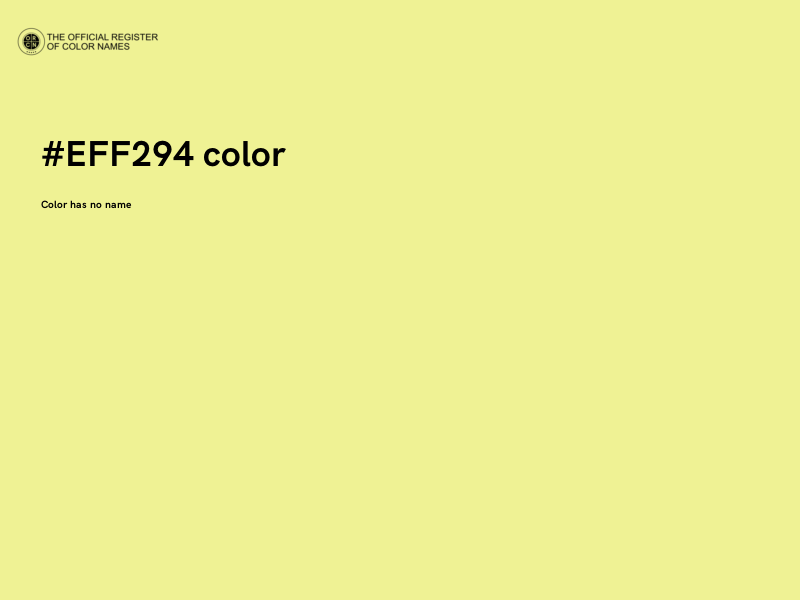 #EFF294 color image