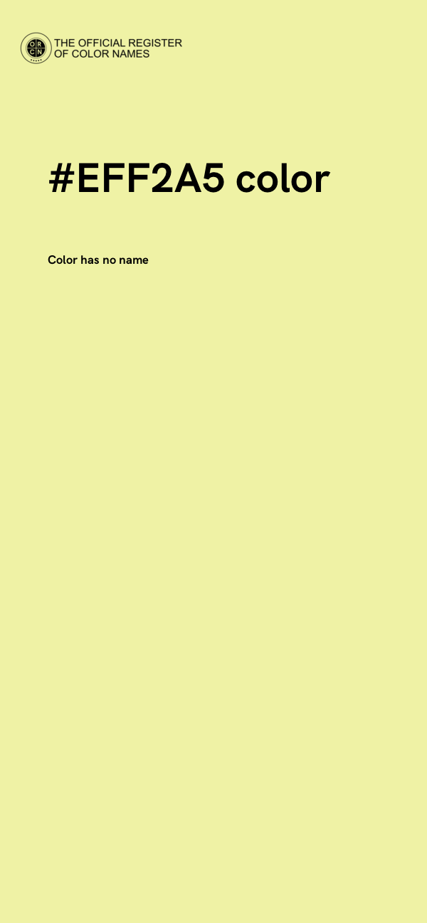 #EFF2A5 color image