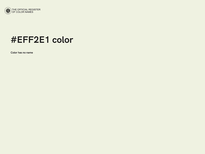 #EFF2E1 color image
