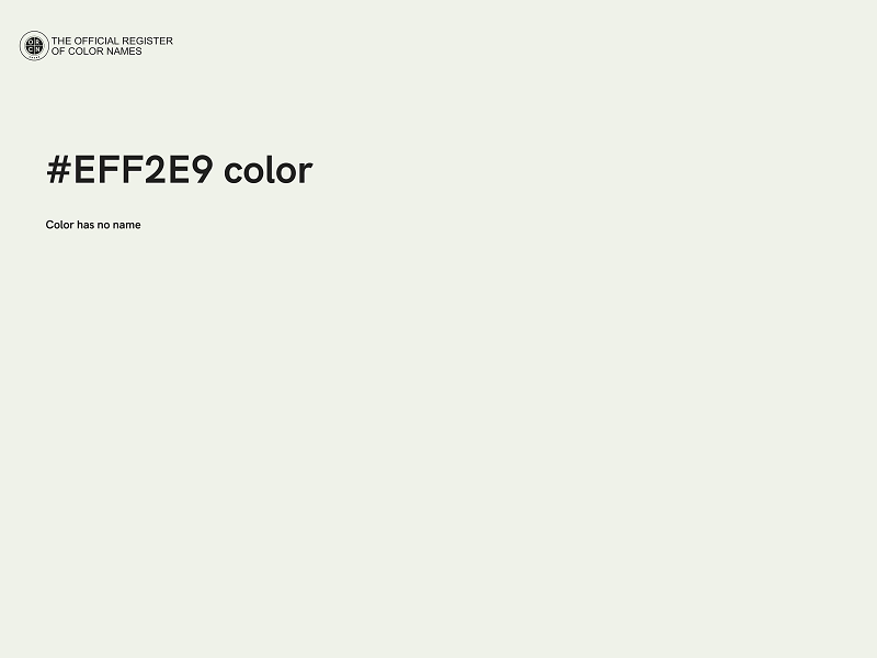 #EFF2E9 color image