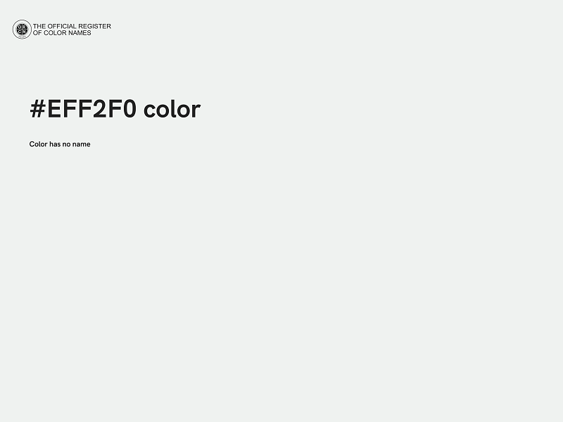 #EFF2F0 color image