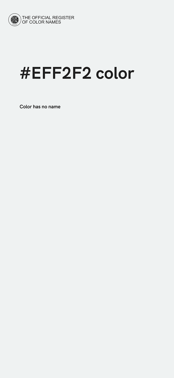 #EFF2F2 color image