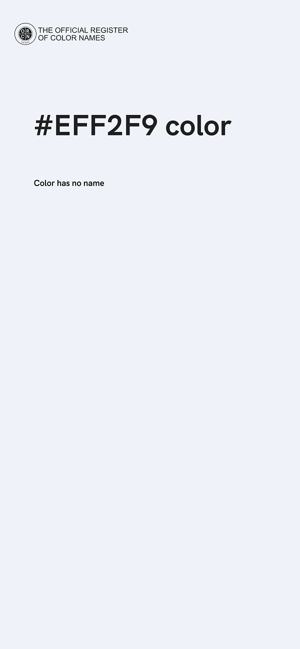 #EFF2F9 color image