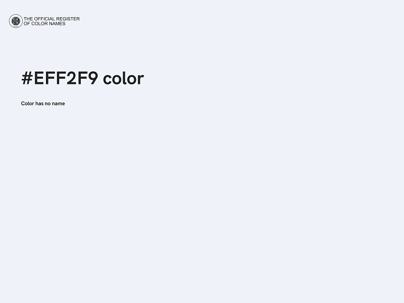 #EFF2F9 color image
