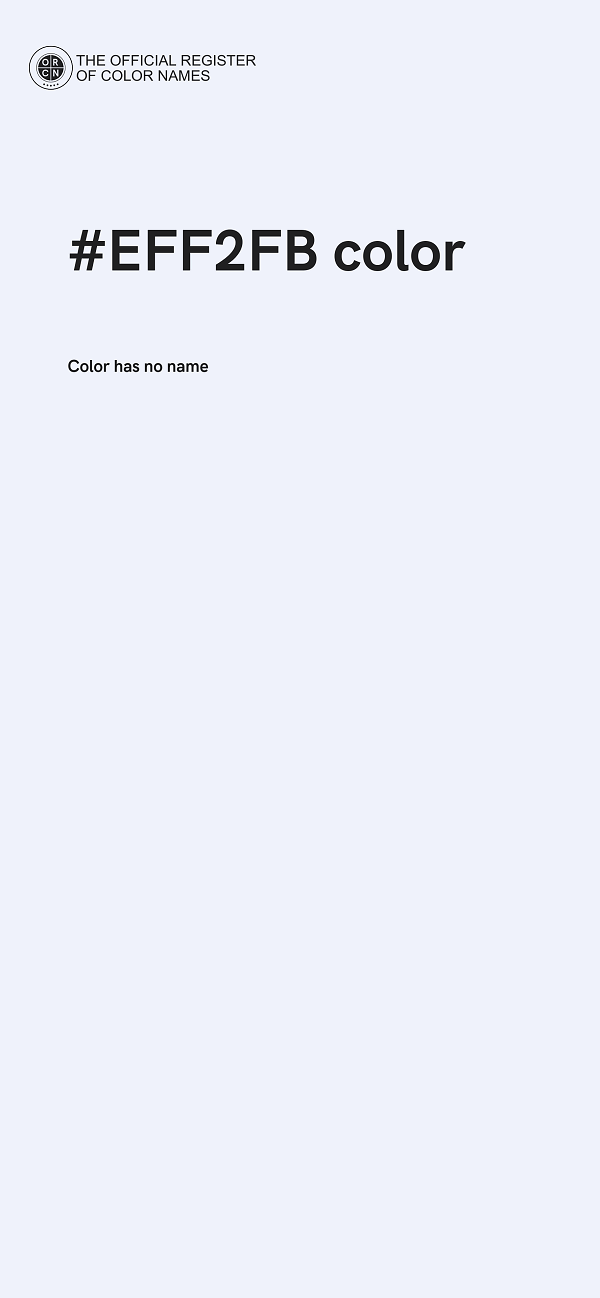 #EFF2FB color image