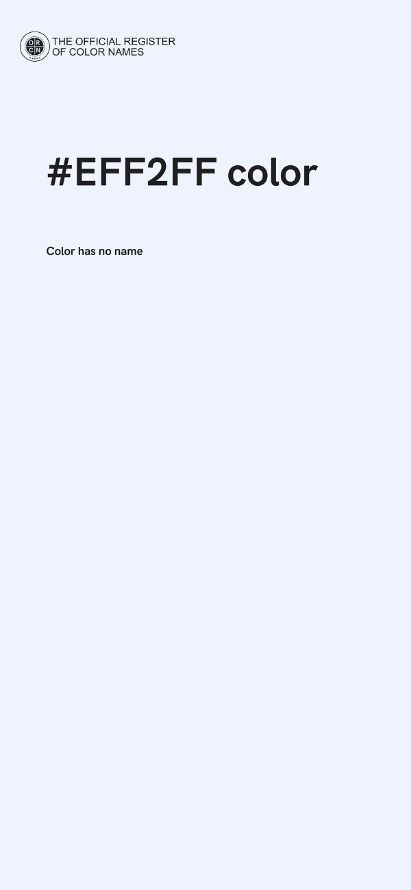 #EFF2FF color image