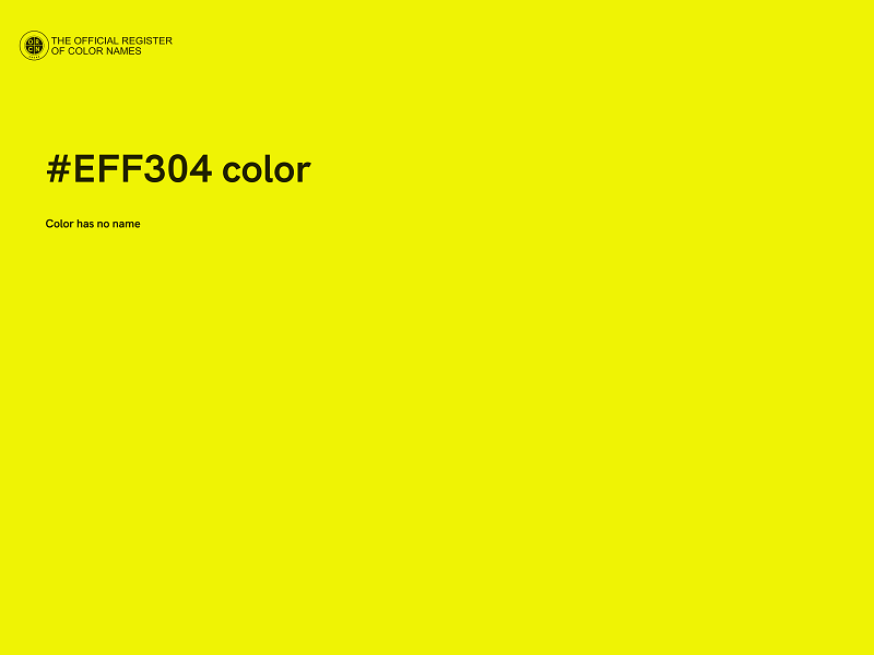 #EFF304 color image